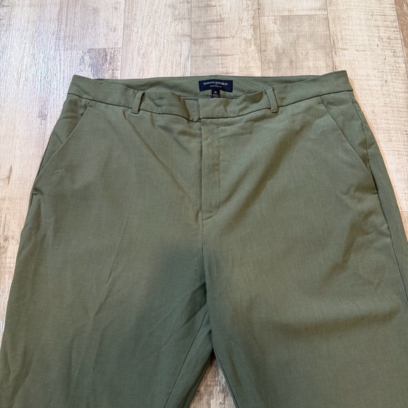 Banana Republic Bootcut Fit Dress Pants Womens Size 16 Green High Rise - Picture 2 of 12